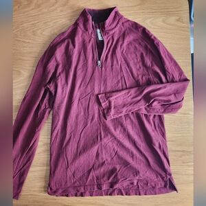 100% cotten mens 3/4 zip long sleeve  old navy. Red. Size medium